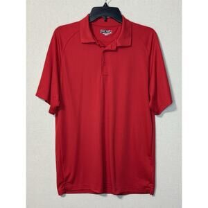 Sport-Tek Polo Shirt Mens Large Red Pullover Golf “Multi-Chem” A Halliburton Svc